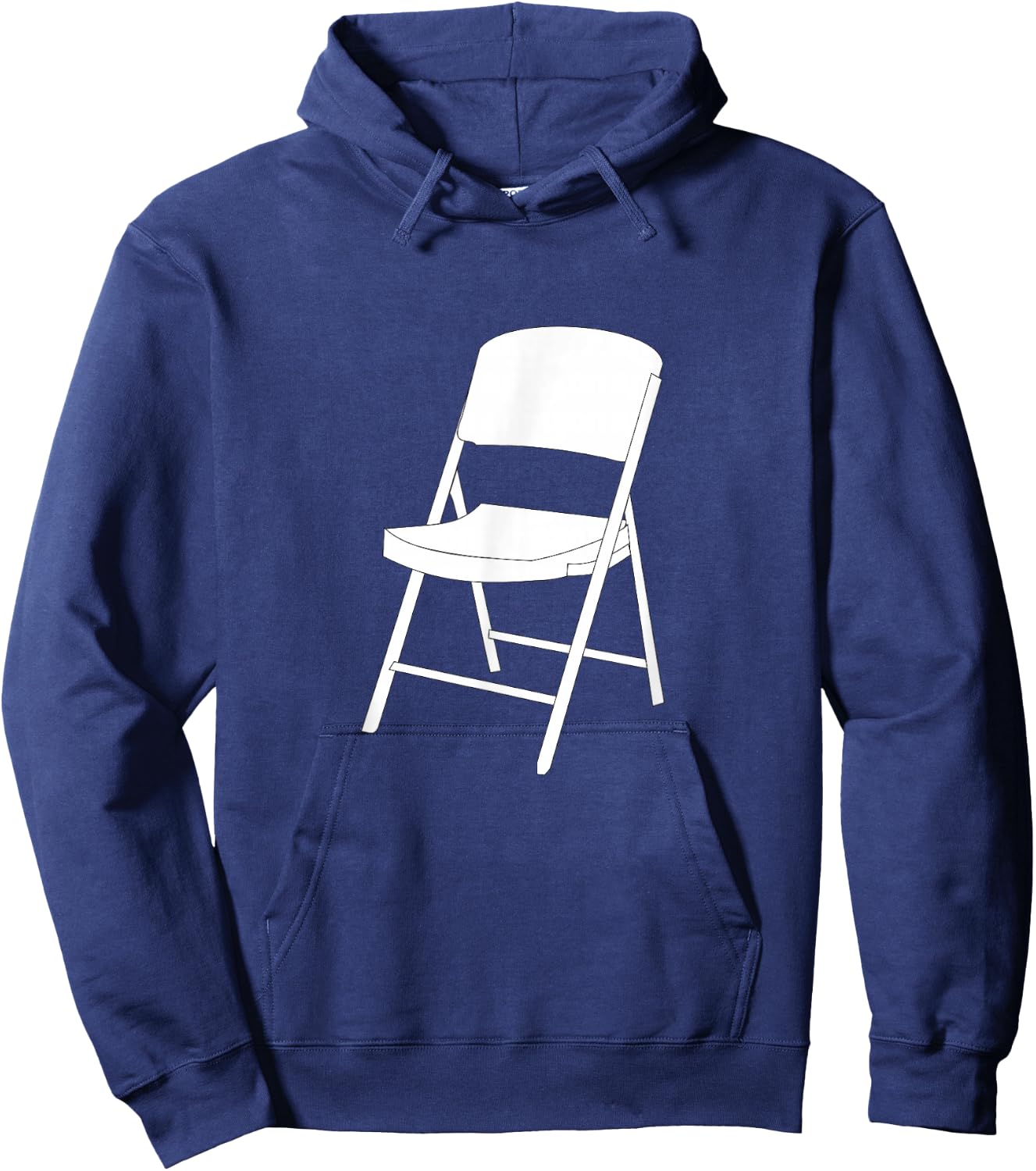 Folding Chair Shirts -Adults Classic Fit Cotton 100% Black Small Hoodie - Hoodie | Navy