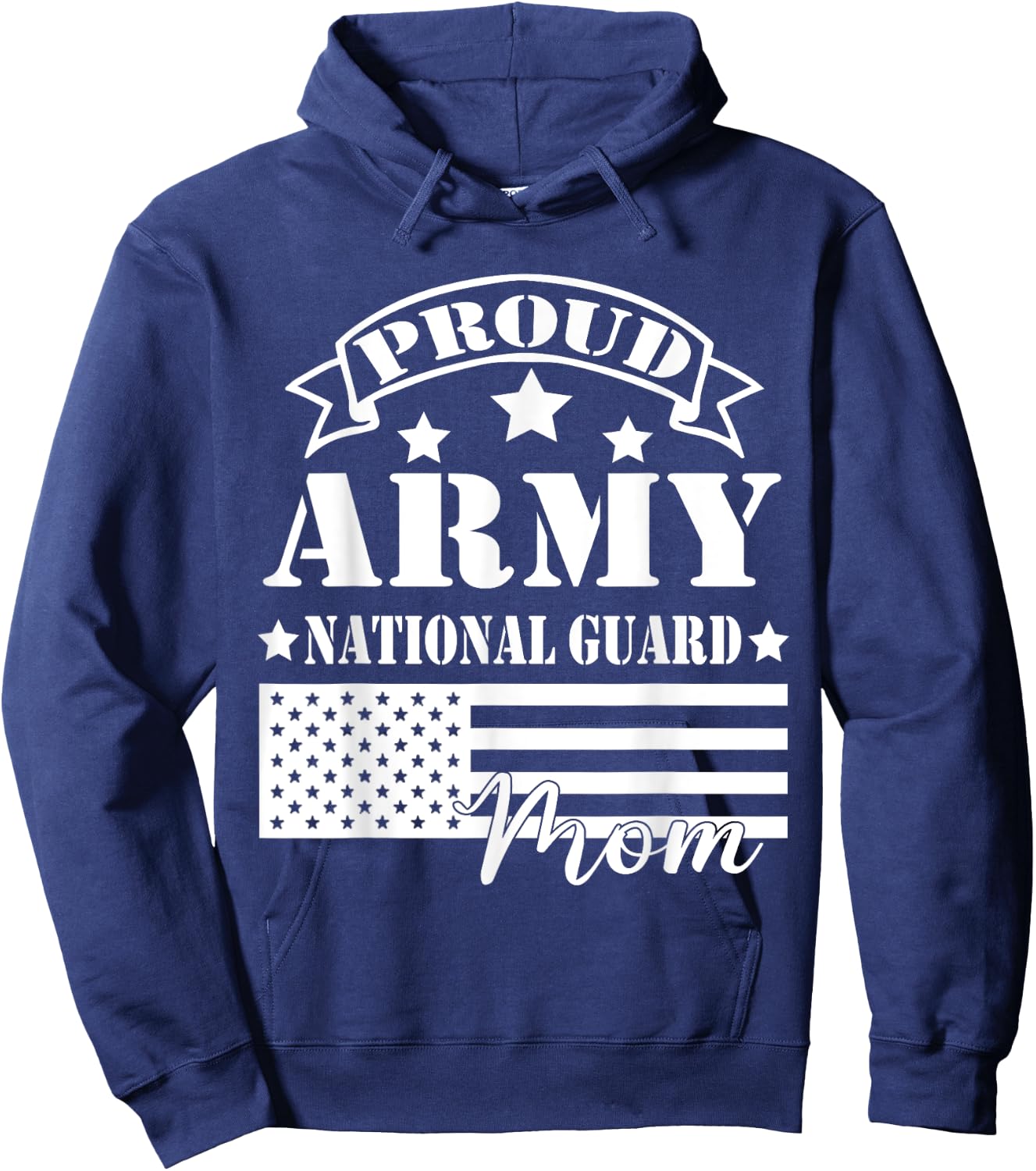 Proud Army National Guard Mom Funny Military Mom Hoodie - Hoodie | Navy