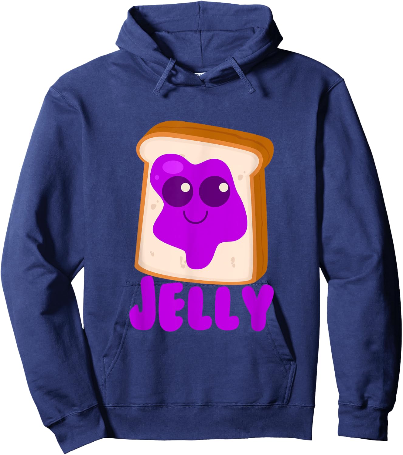 Jelly Matching Halloween Costume Set DIY Peanut Butter Hoodie - Hoodie | Navy