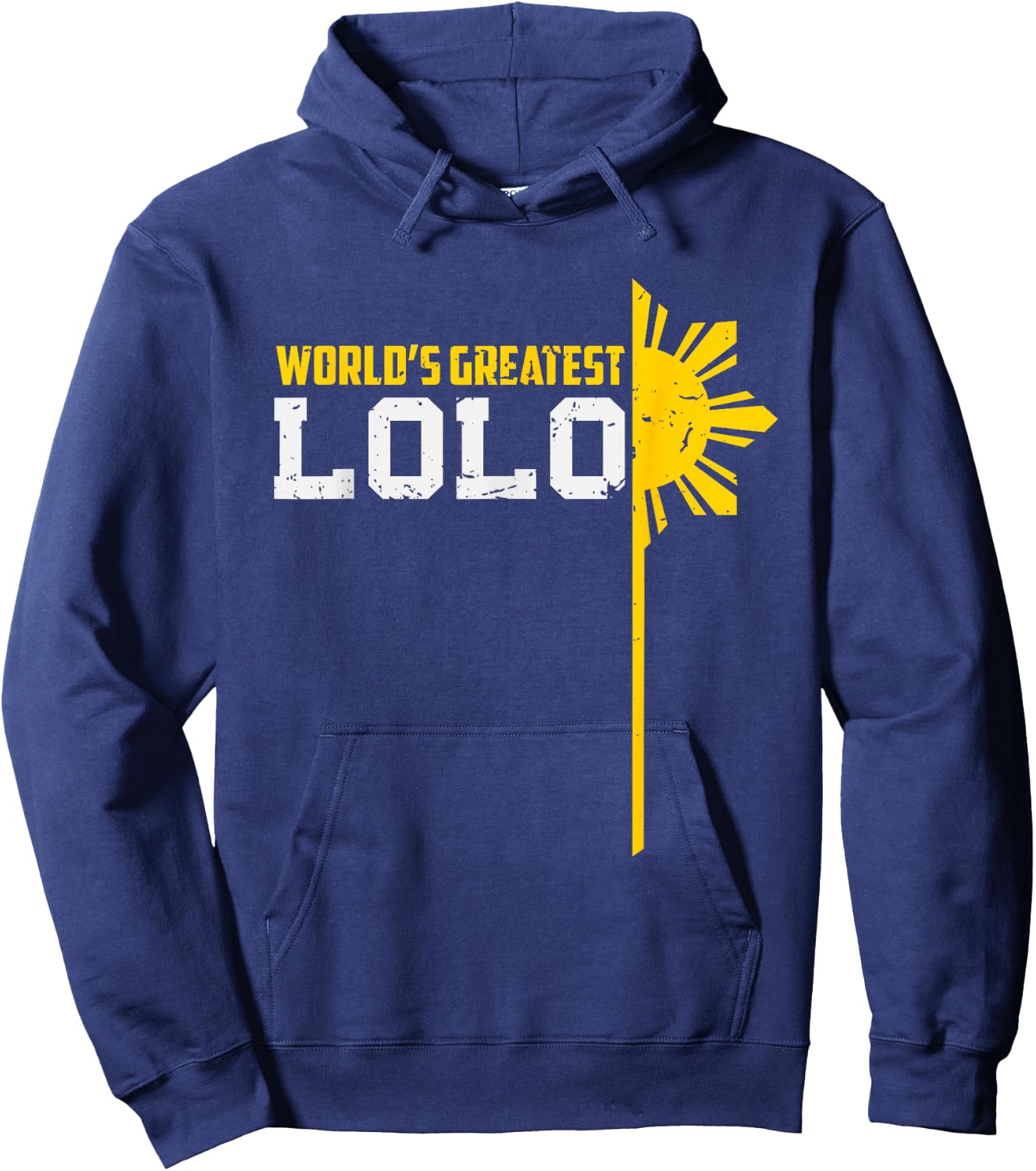 World s Greatest Lolo Filipino Grandpa Hoodie - Hoodie | Navy