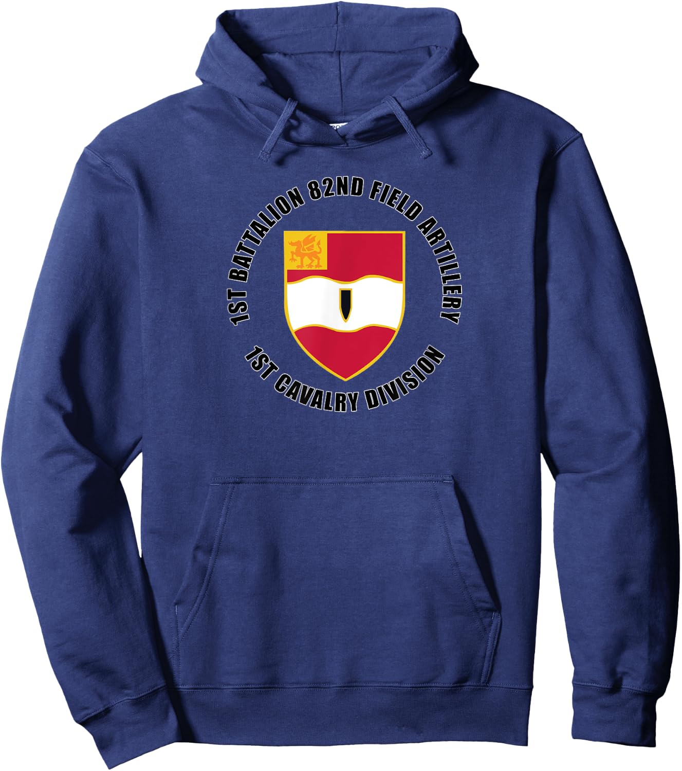 1st Battalion 82nd Field Artillery 1st Cavalry Division Gift Hoodie - Hoodie | Navy