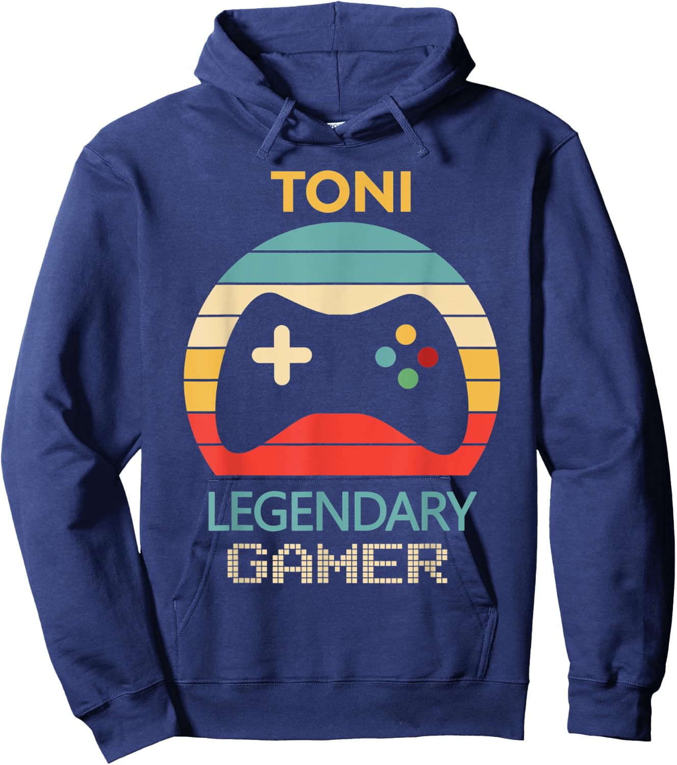 Toni Name Gift - Gamer Girl Personalized Legendary Gamer Hoodie - Hoodie | Navy