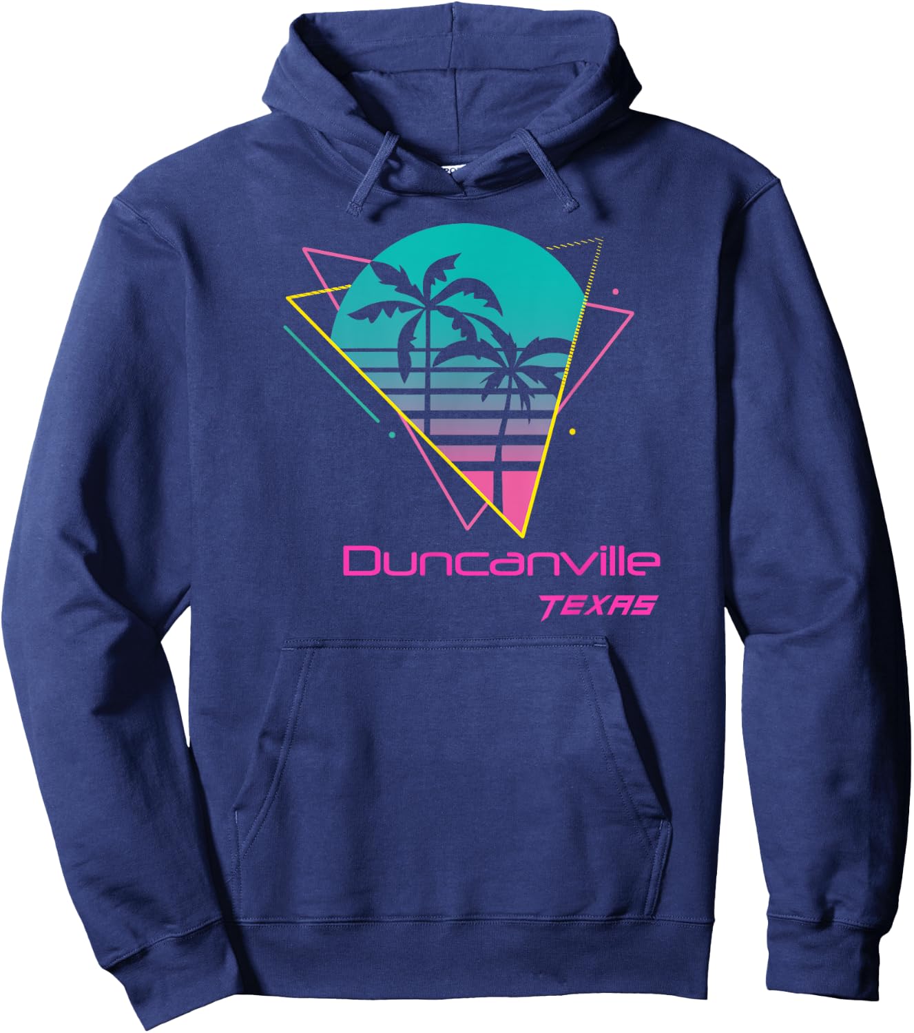 Retro Duncanville Texas Hoodie - Hoodie | Navy