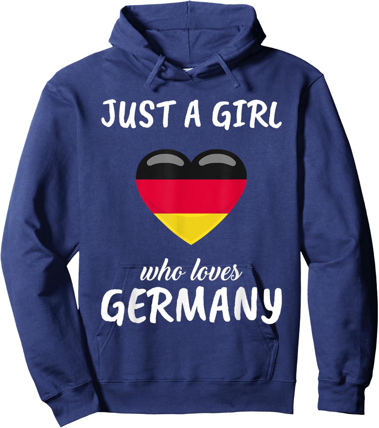 Just A Girl Who Loves Germany German Gift Travel Germany Hoodie - Hoodie | Navy