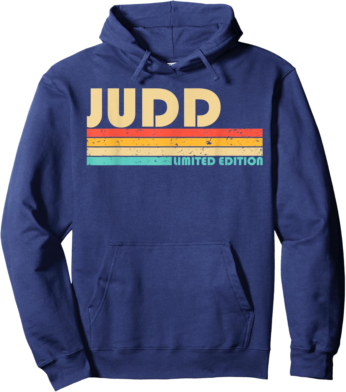 JUDD Surname Funny Retro Vintage 80s 90s Birthday Reunion Hoodie - Hoodie | Navy