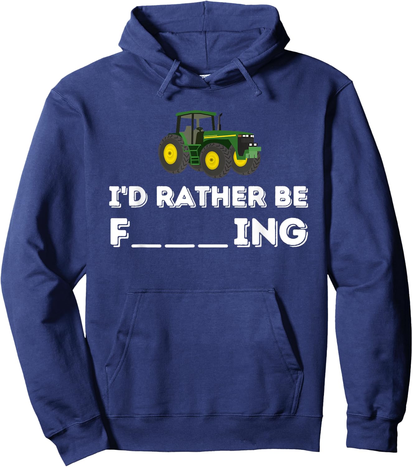 I'd Rather Be Farming - Farmer & Farming Gift Hoodie - Hoodie | Navy