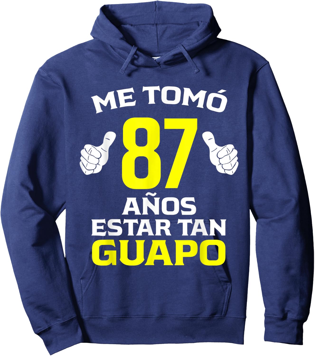 87 Años Regalo de Cumpleaños 87 para él Hoodie - Hoodie | Navy