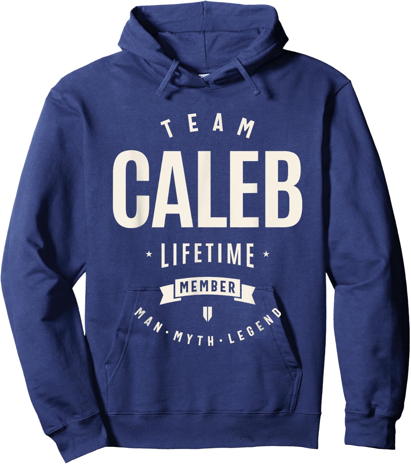 Team Caleb Lifetime Member Funny Name Caleb Hoodie - Hoodie | Navy
