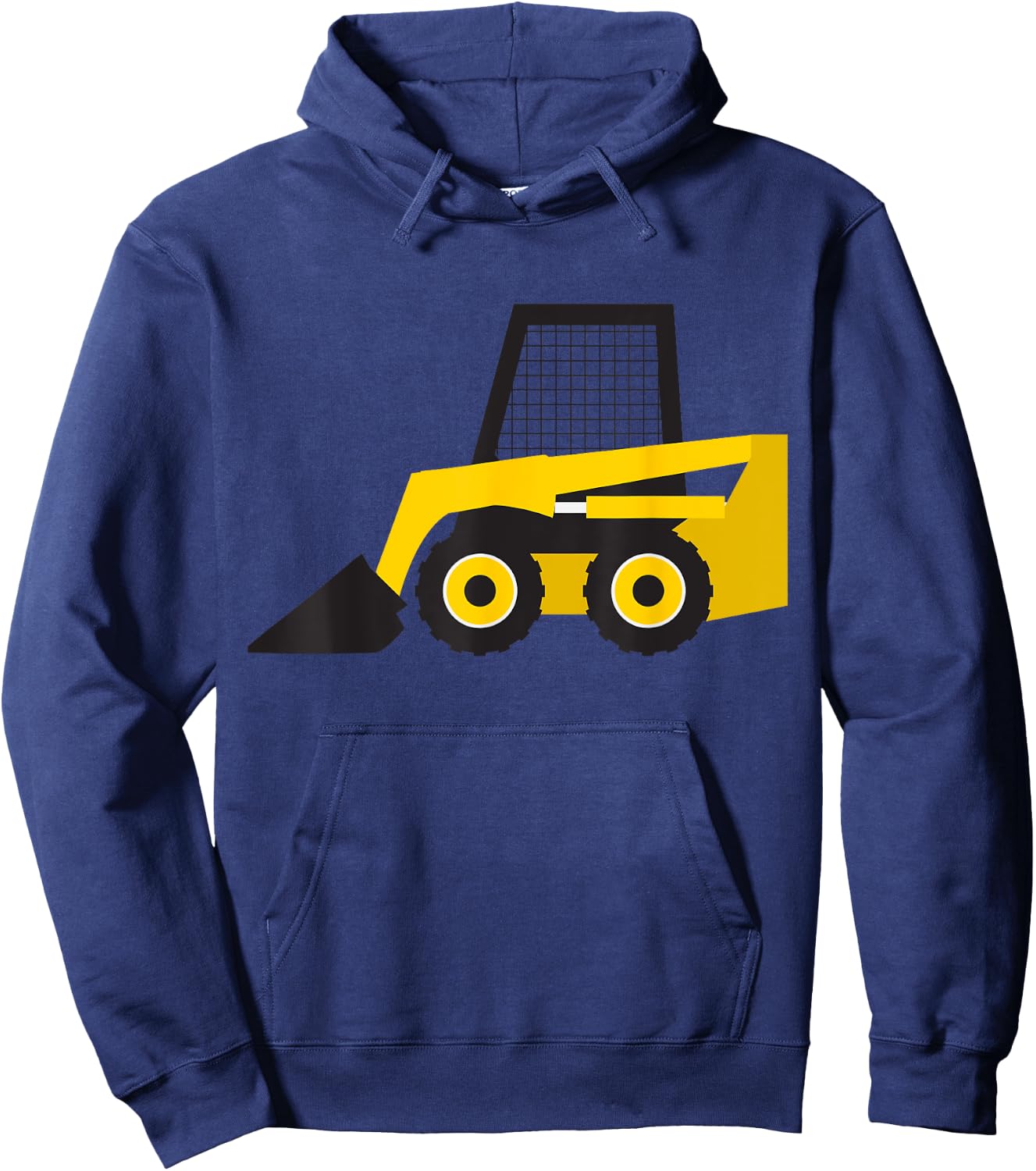 Little Worker Construction Skid Steer Loader Tractor Hoodie - Hoodie | Navy