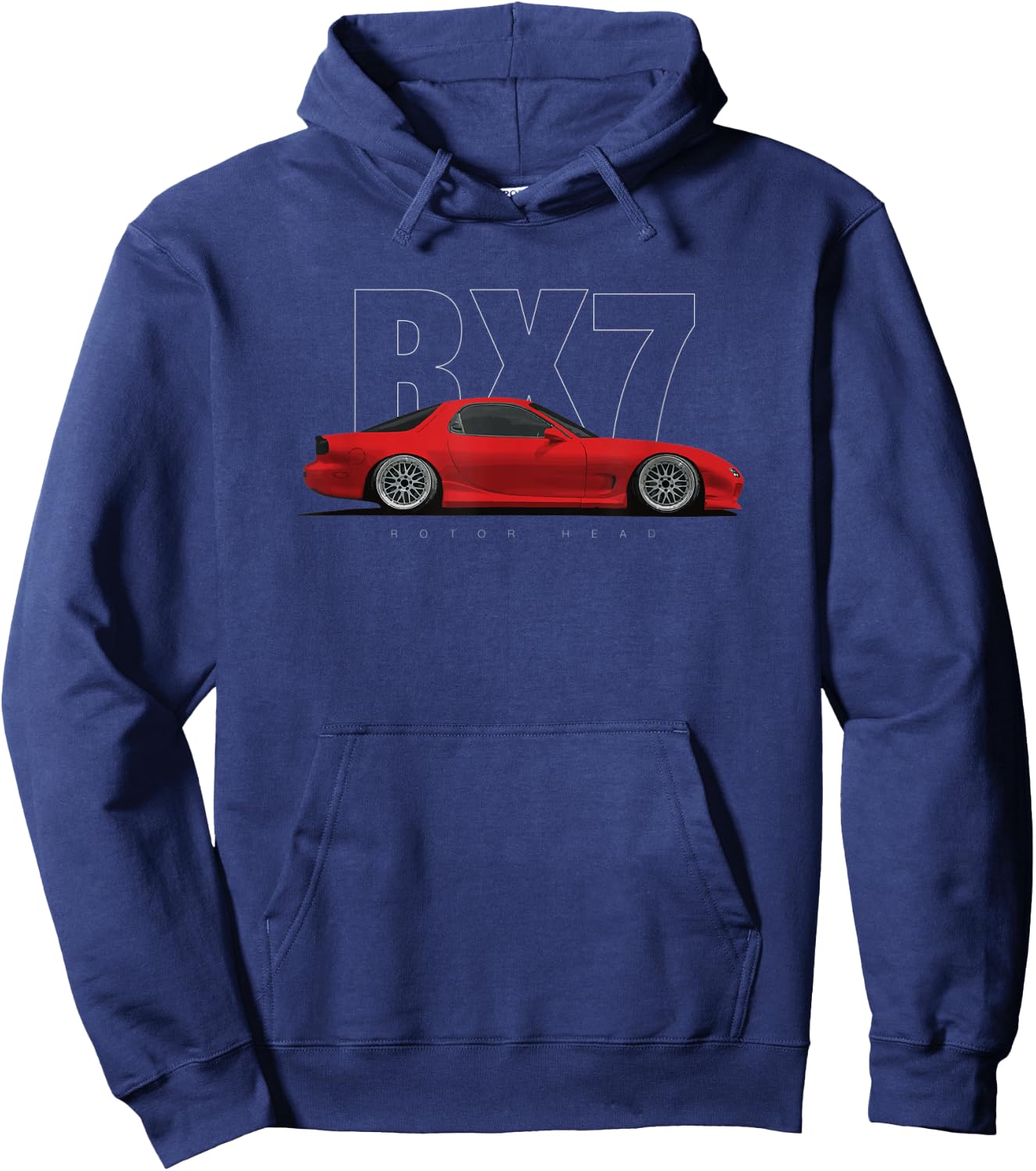 RX7 FD 13B Turbo Rotary Car Rotorhead Hoodie - Hoodie | Navy