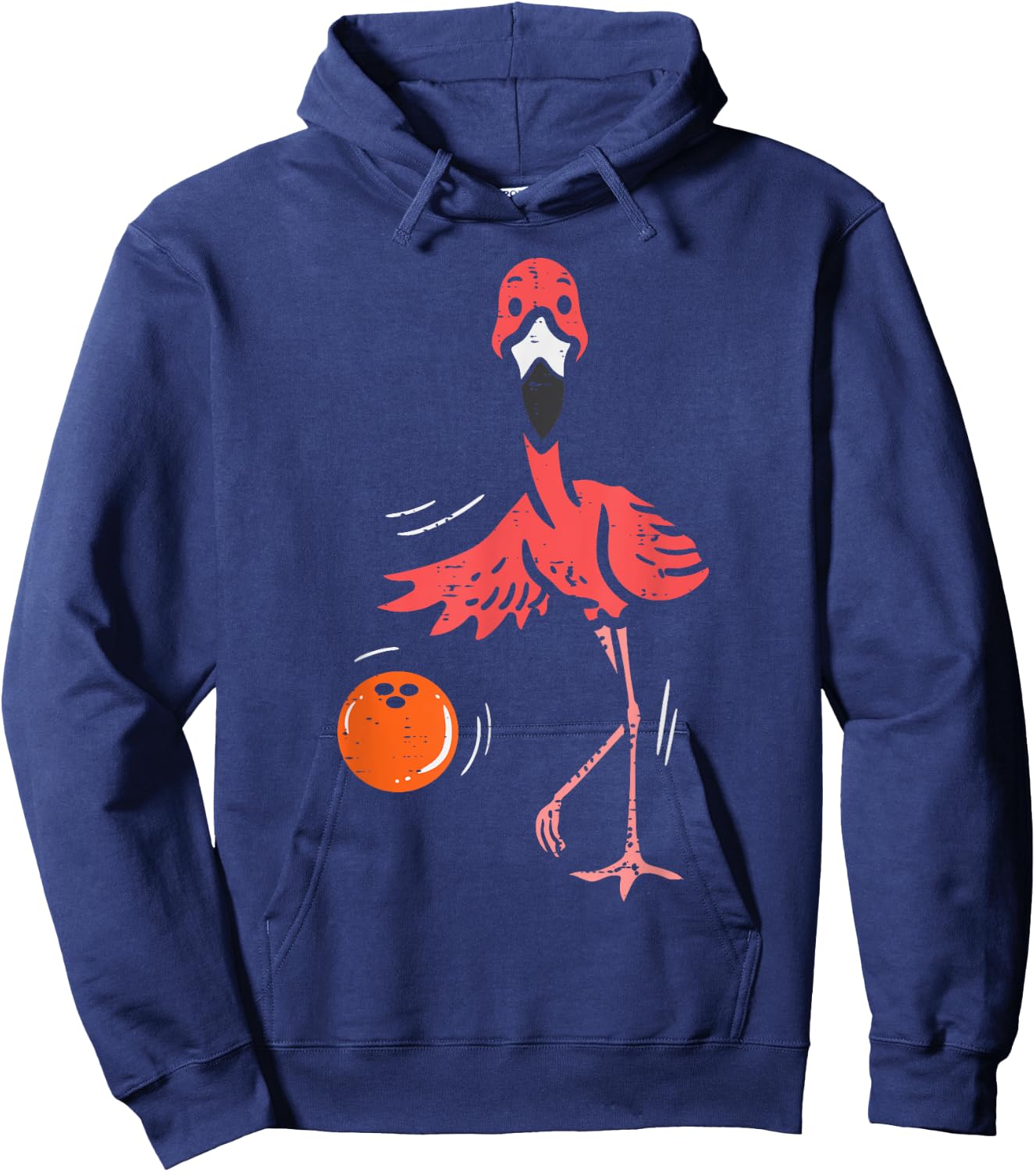 Bowling Flamingo Bowling Player Boys Girls Kid Toddler Youth Hoodie - Hoodie | Navy