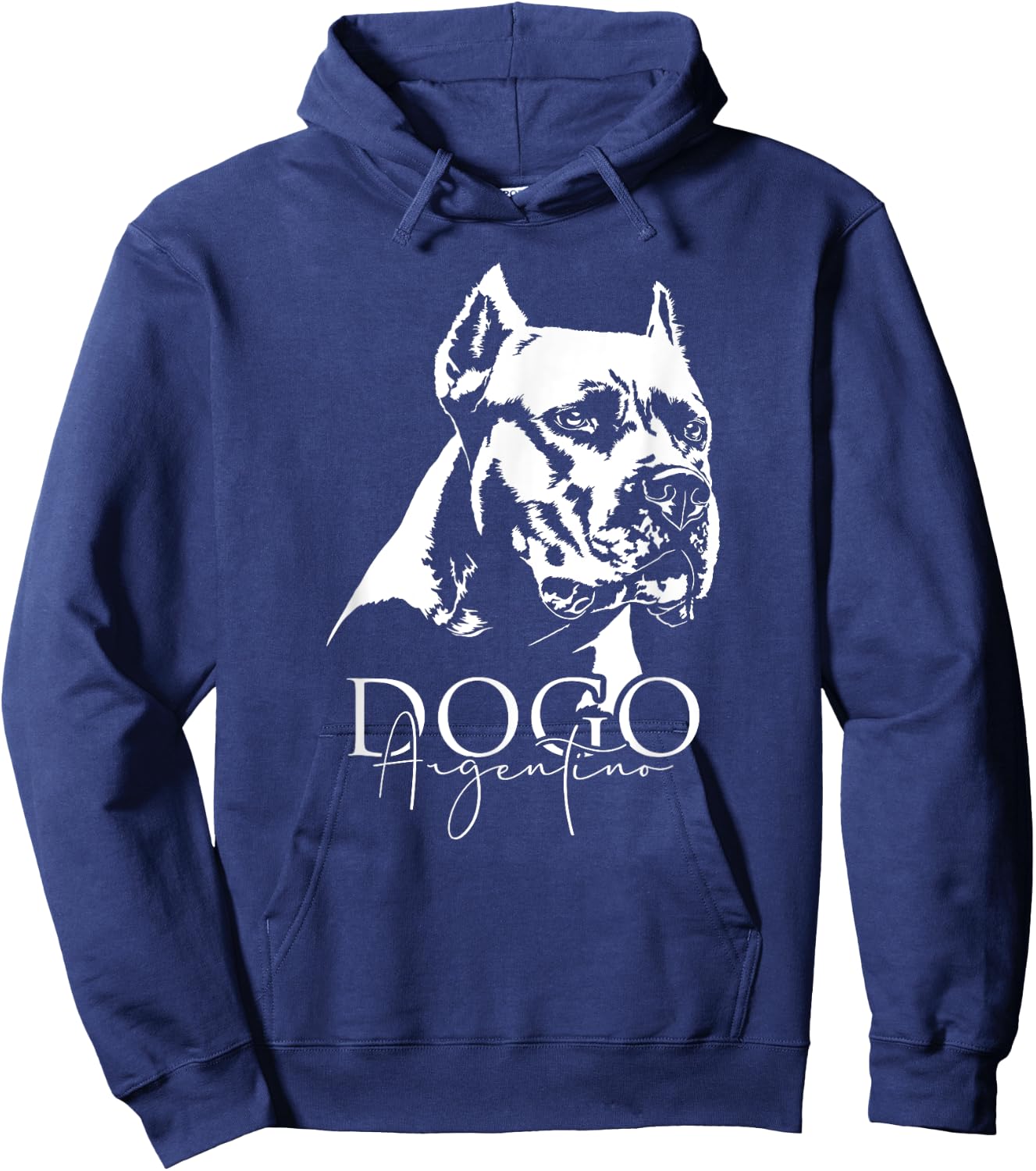 Funny Proud Dogo Argentino dog portrait gift present dog Hoodie - Hoodie | Navy