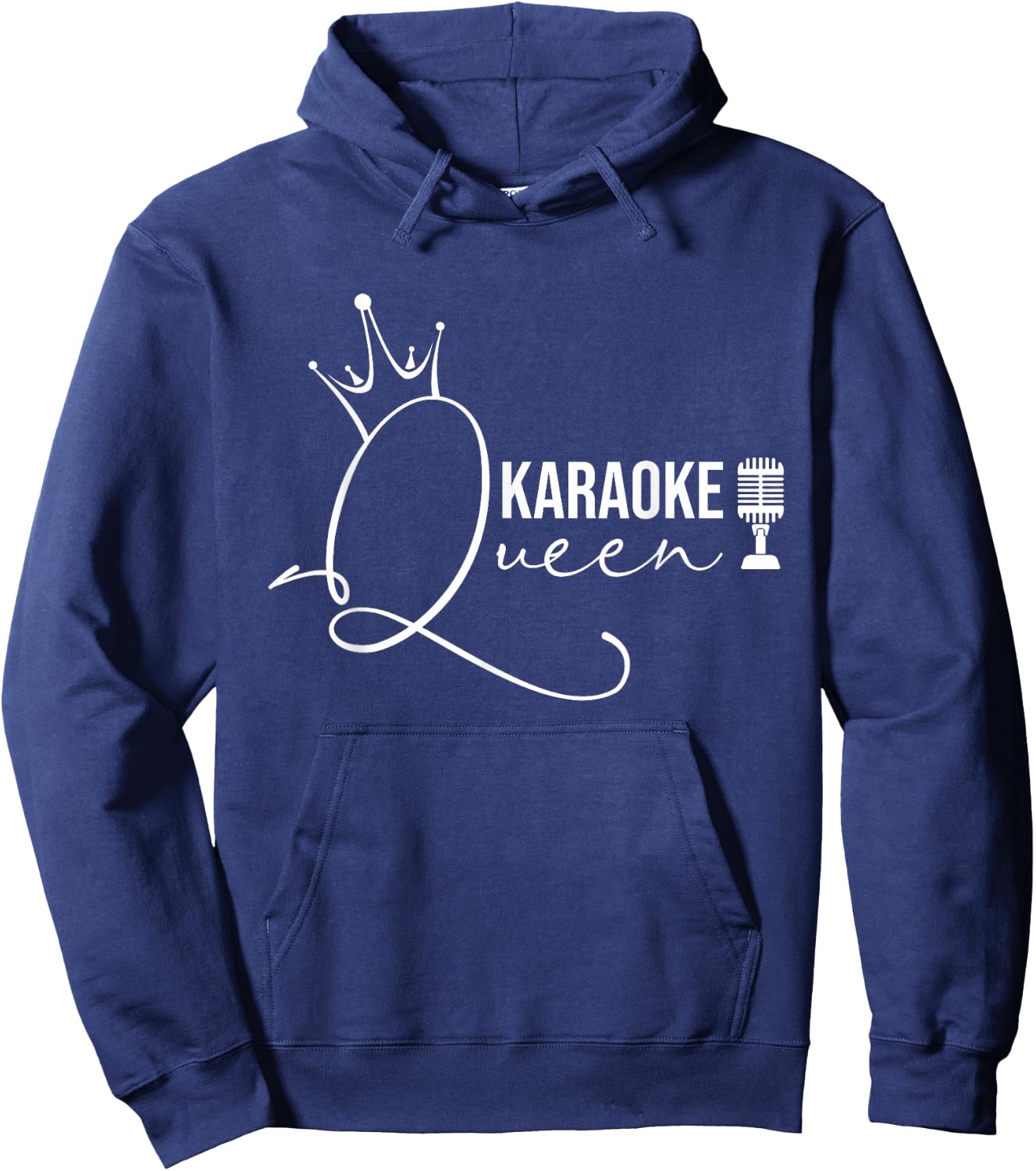 Karaoke Queen - Karaoke Gifts Funny Karaoke Outfit Hoodie - Hoodie | Navy
