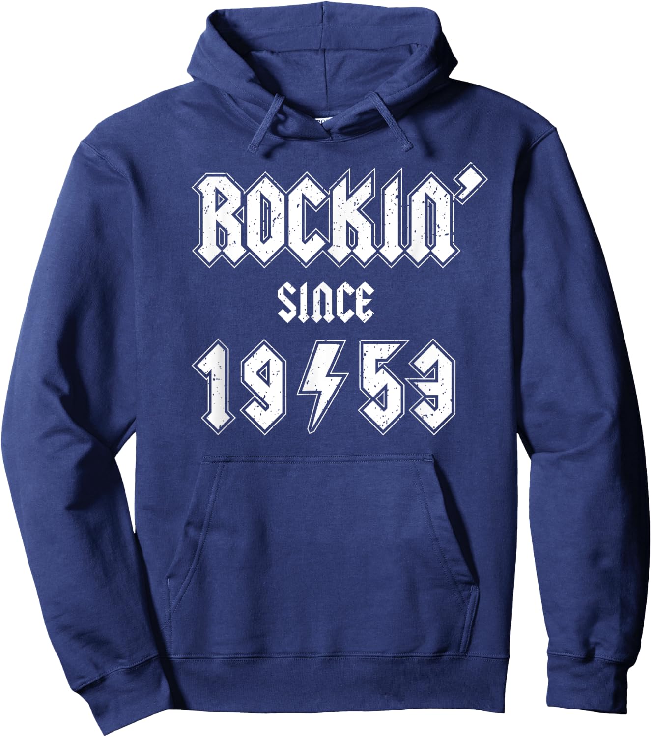 Rockin' Since 1953, Gen X Boomer Rocker Celebrate Birth Year Hoodie - Hoodie | Navy