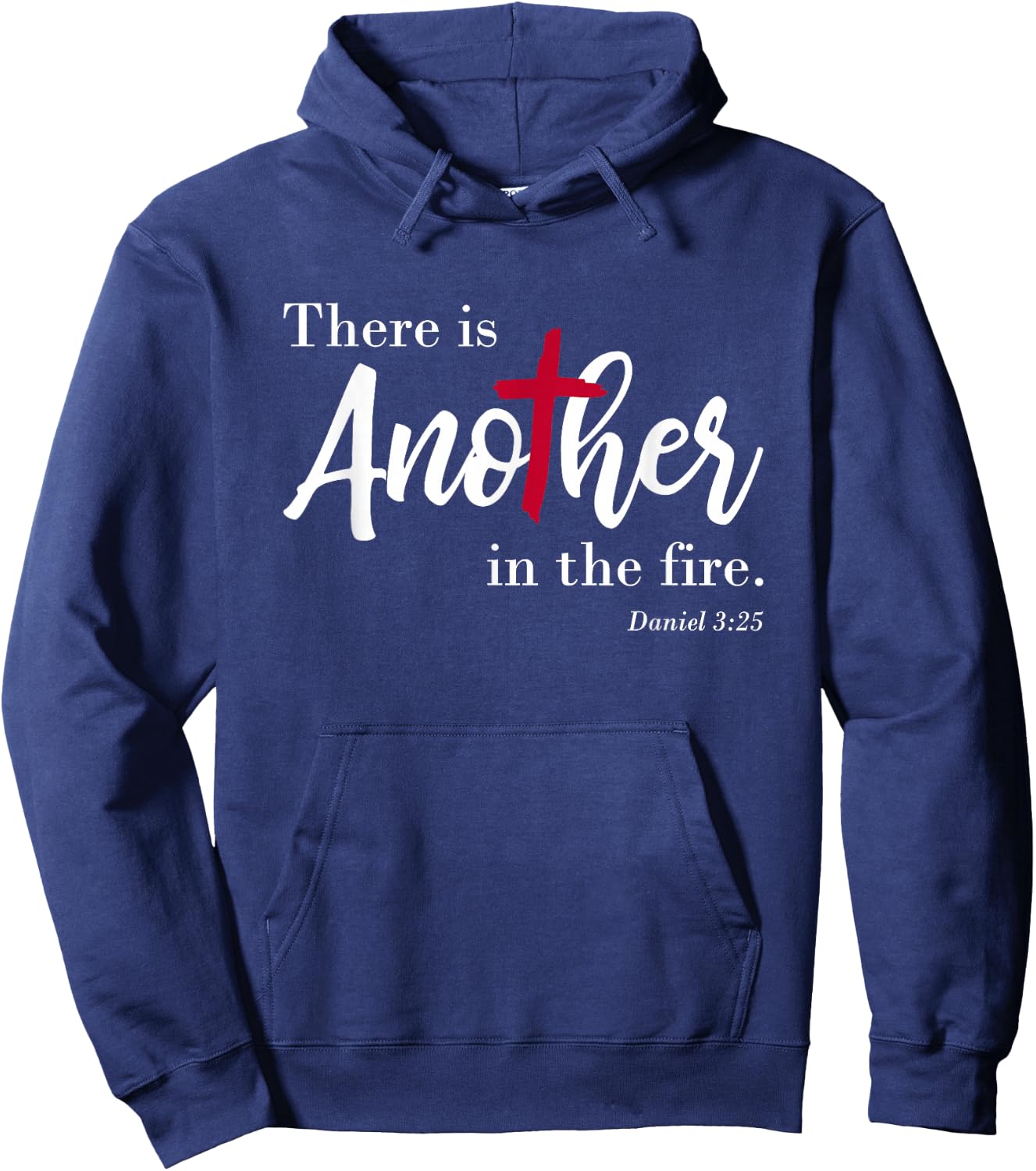 There is another in the fire, scripture religious Hoodie - Hoodie | Navy