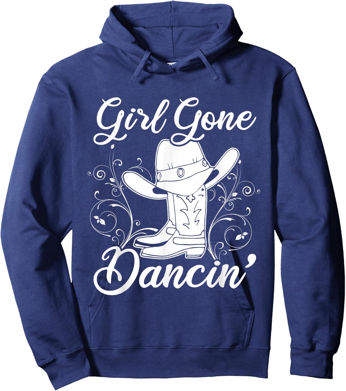 Line Dancing Texas Cowgirl Gift Women Line Dance Hoodie - Hoodie | Navy