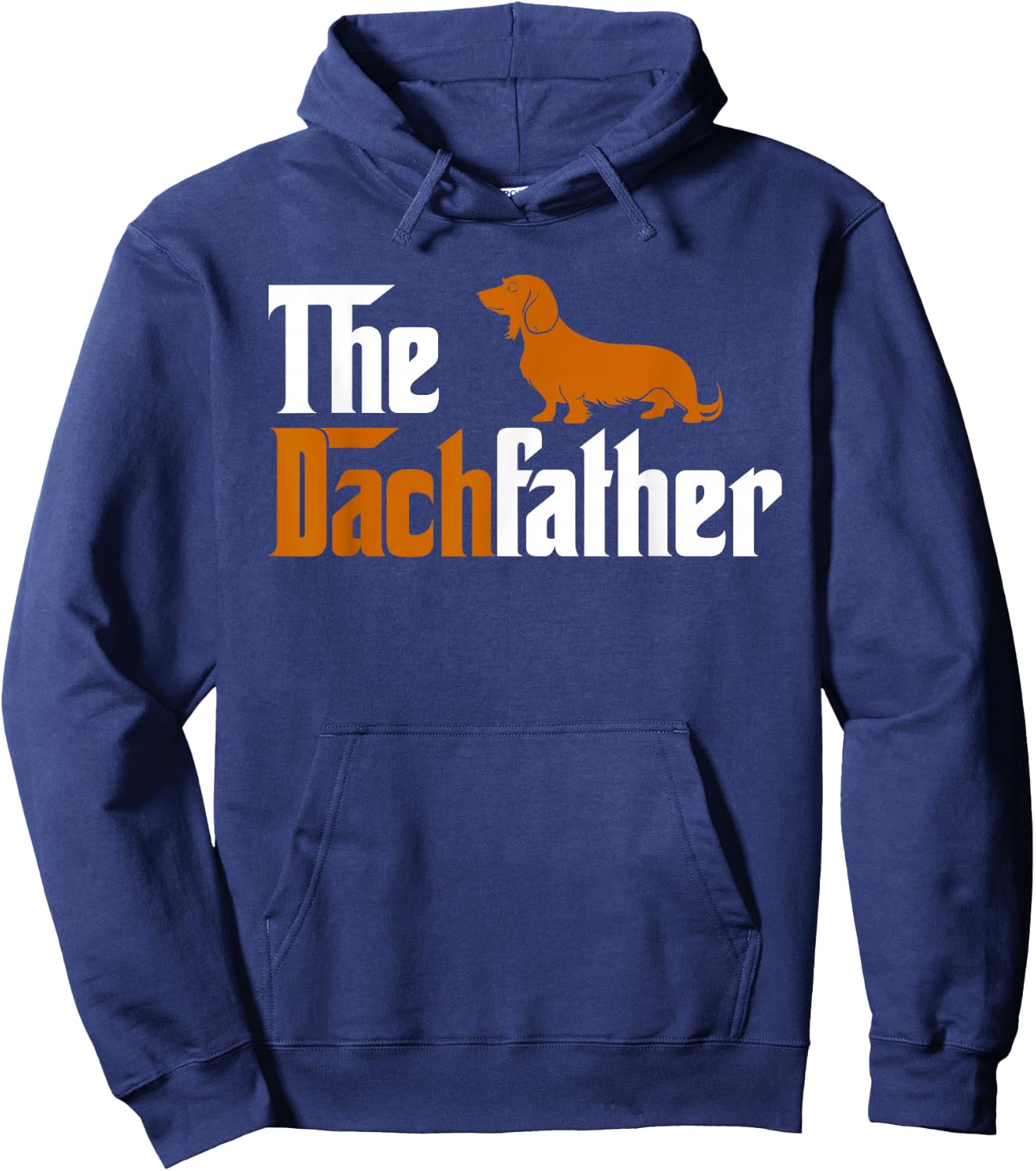 Vintage The Dachfather Matching Dachshund Dog Lover Owner Hoodie - Hoodie | Navy