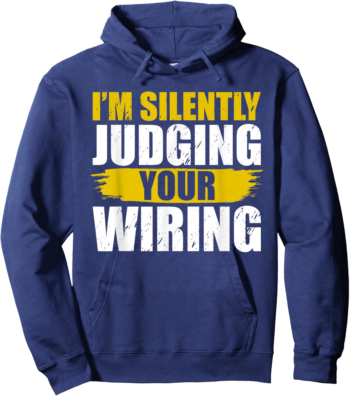Funny Electrician Art Electricity Gag Electrician Hoodie - Hoodie | Navy