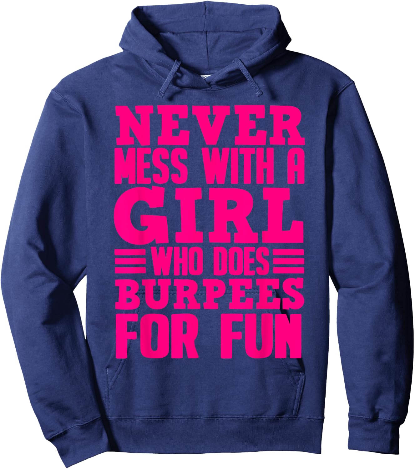 Funny Fitness Burpees Gift Girls Cute Exercise Lovers Women Hoodie - Hoodie | Navy