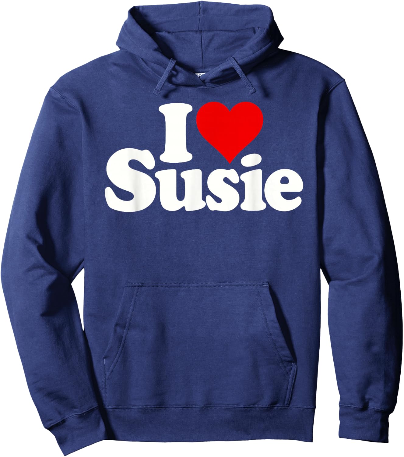 I Love Heart Susie Suzy Susan Hoodie - Hoodie | Navy