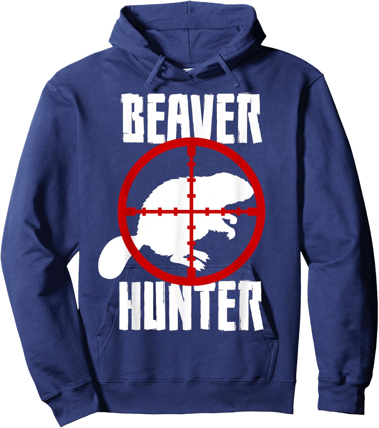 Beaver Hunter Hunting Animal Trapper Hoodie - Hoodie | Navy
