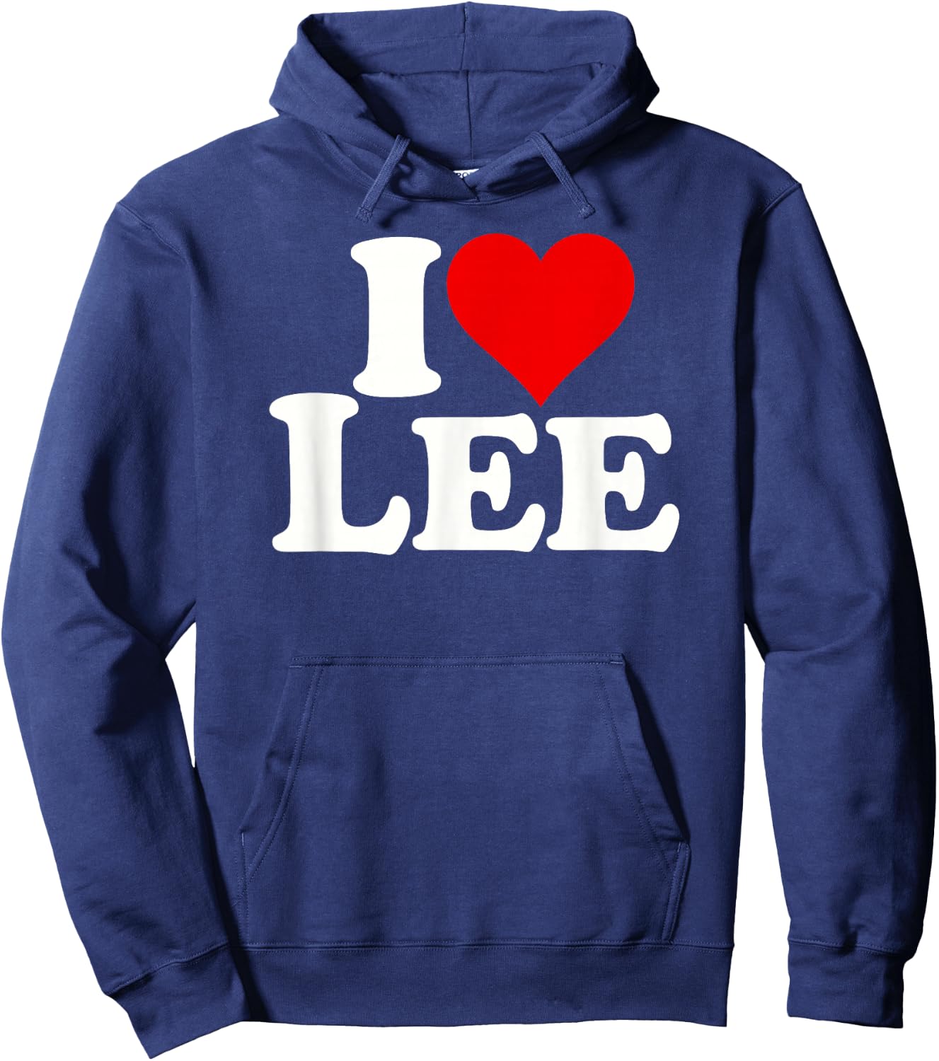 I Love Heart Lee Leigh Hoodie - Hoodie | Navy