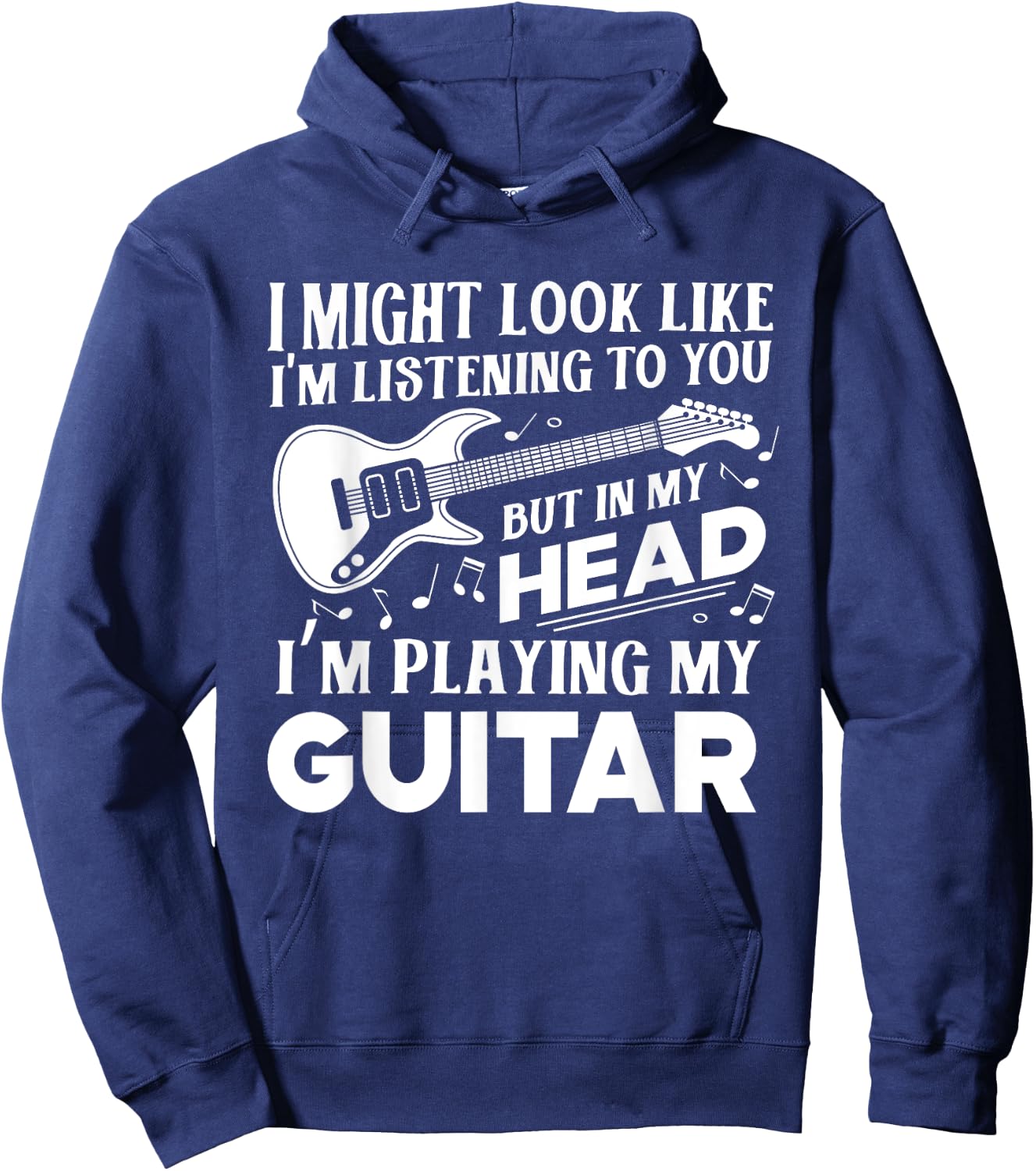 Funny Guitar Player Guitarist Music Lover Gift Women Hoodie - Hoodie | Navy