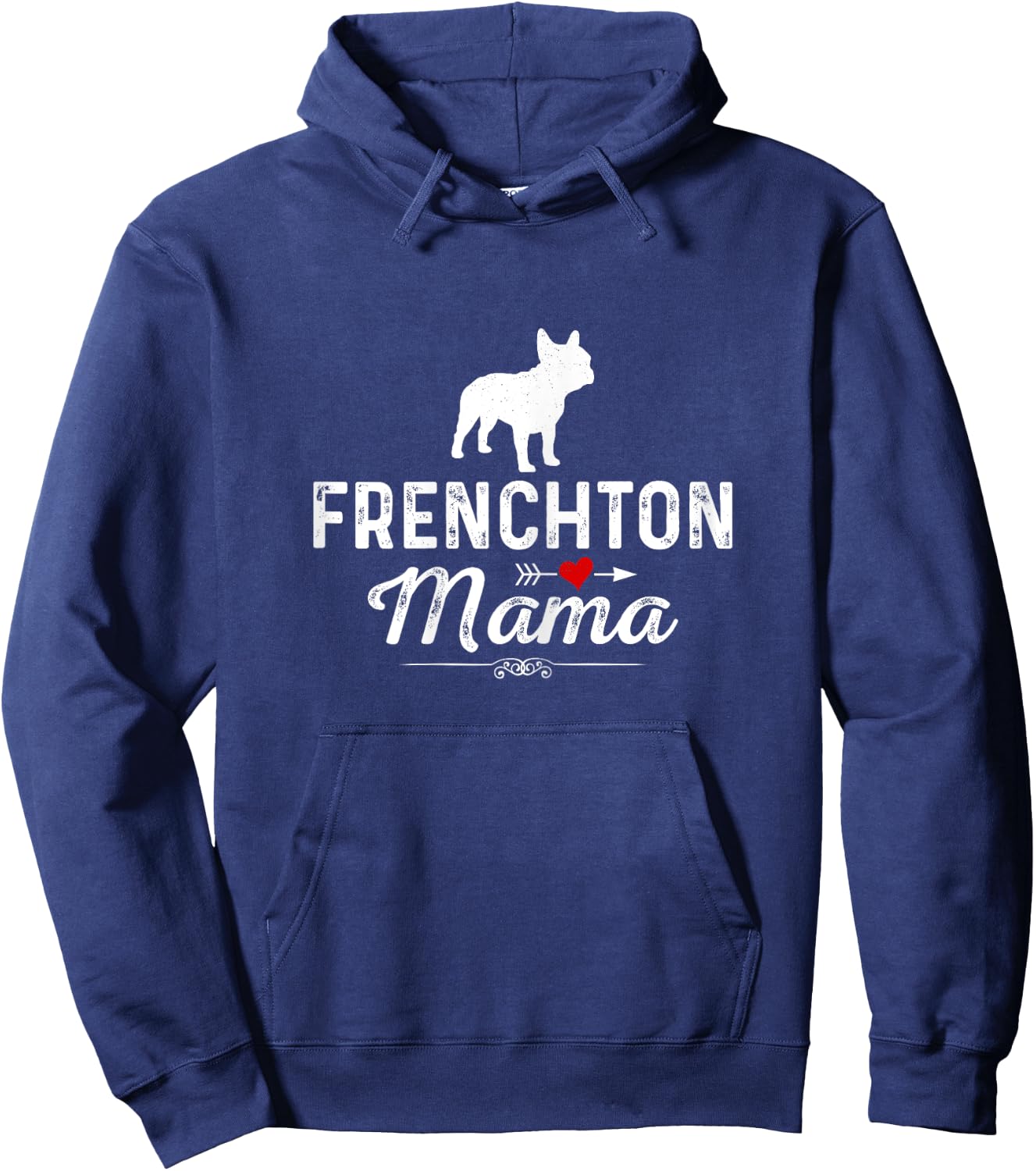Frenchton Mama funny Dog Mama Best Pet owner Frenchton Mom Hoodie - Hoodie | Navy