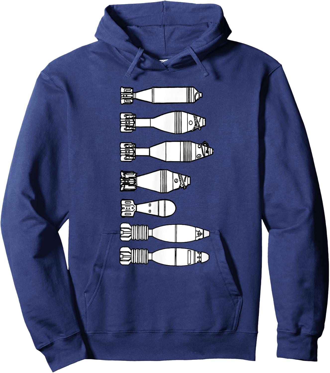Mortarman Infantry Fragmentation Incendiary Rounds 11B 11C Hoodie - Hoodie | Navy