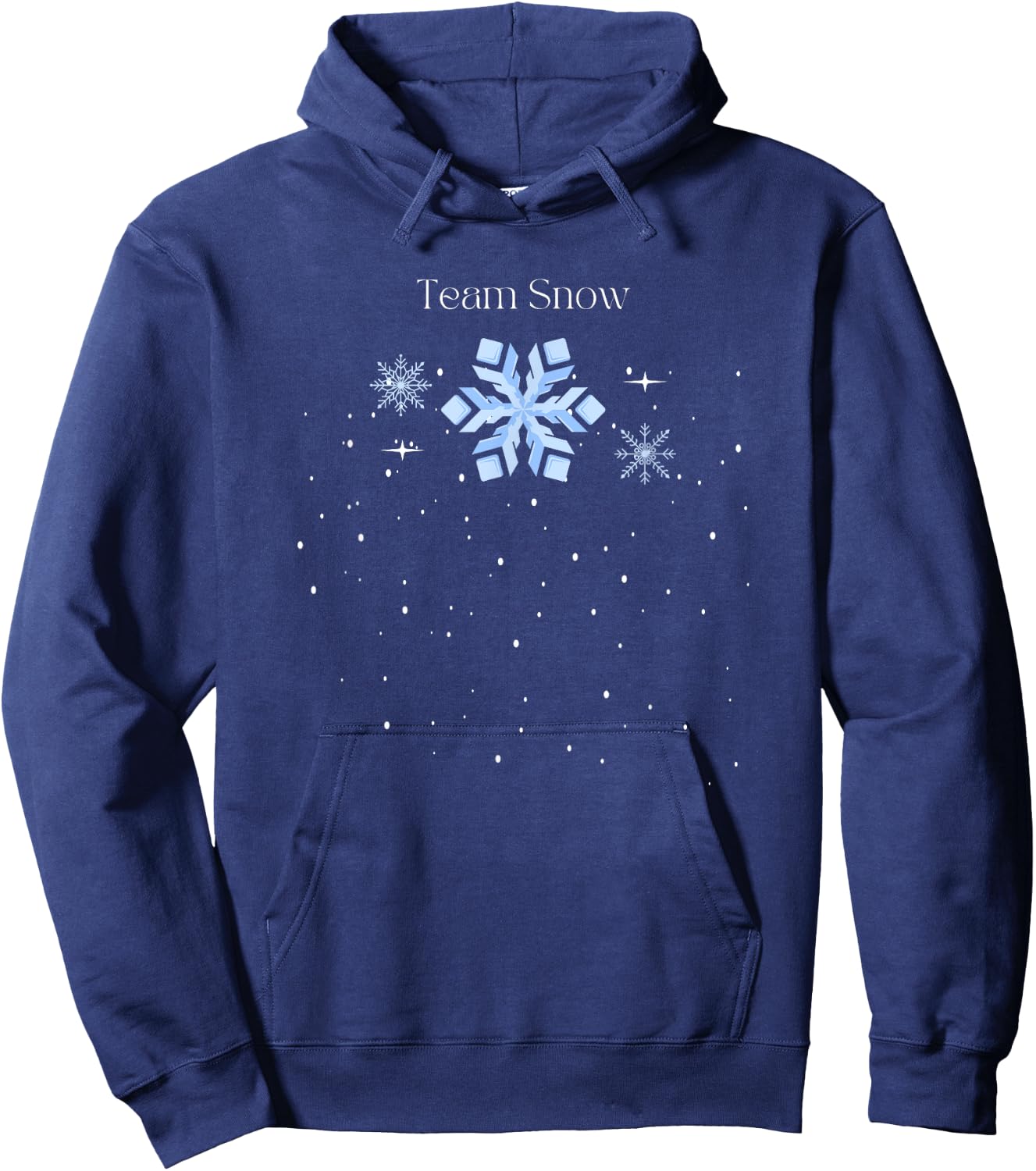 Team Snow Queen Nutcracker Ballet Christmas Snowflake Dancer Hoodie - Hoodie | Navy