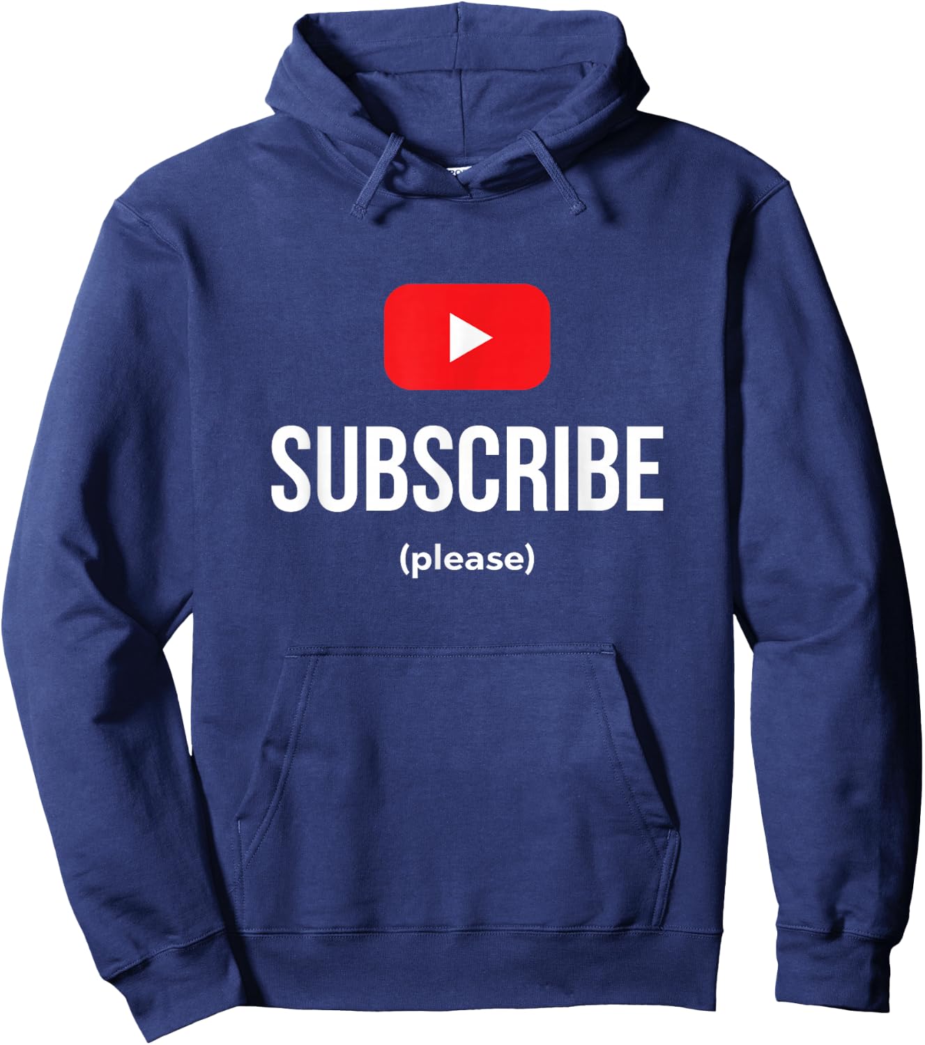 Subscribe Play Button Vlogger Hoodie - Hoodie | Navy