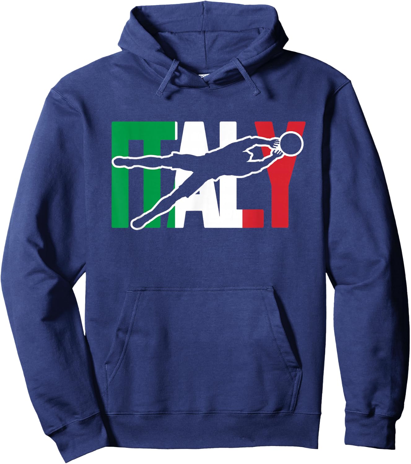 Italy Soccer Jersey Italia Azzurri Gifts for Italian Soccer Hoodie - Hoodie | Navy