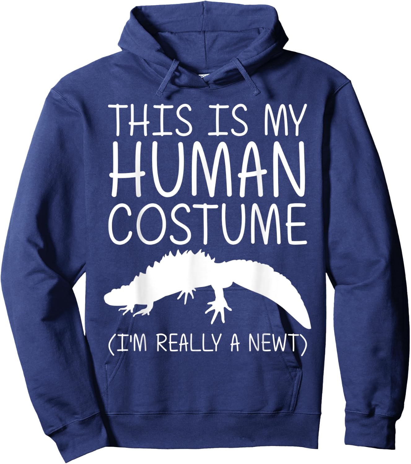 Newt Easy Halloween Human Costume Salamander Pet DIY Gift Hoodie - Hoodie | Navy