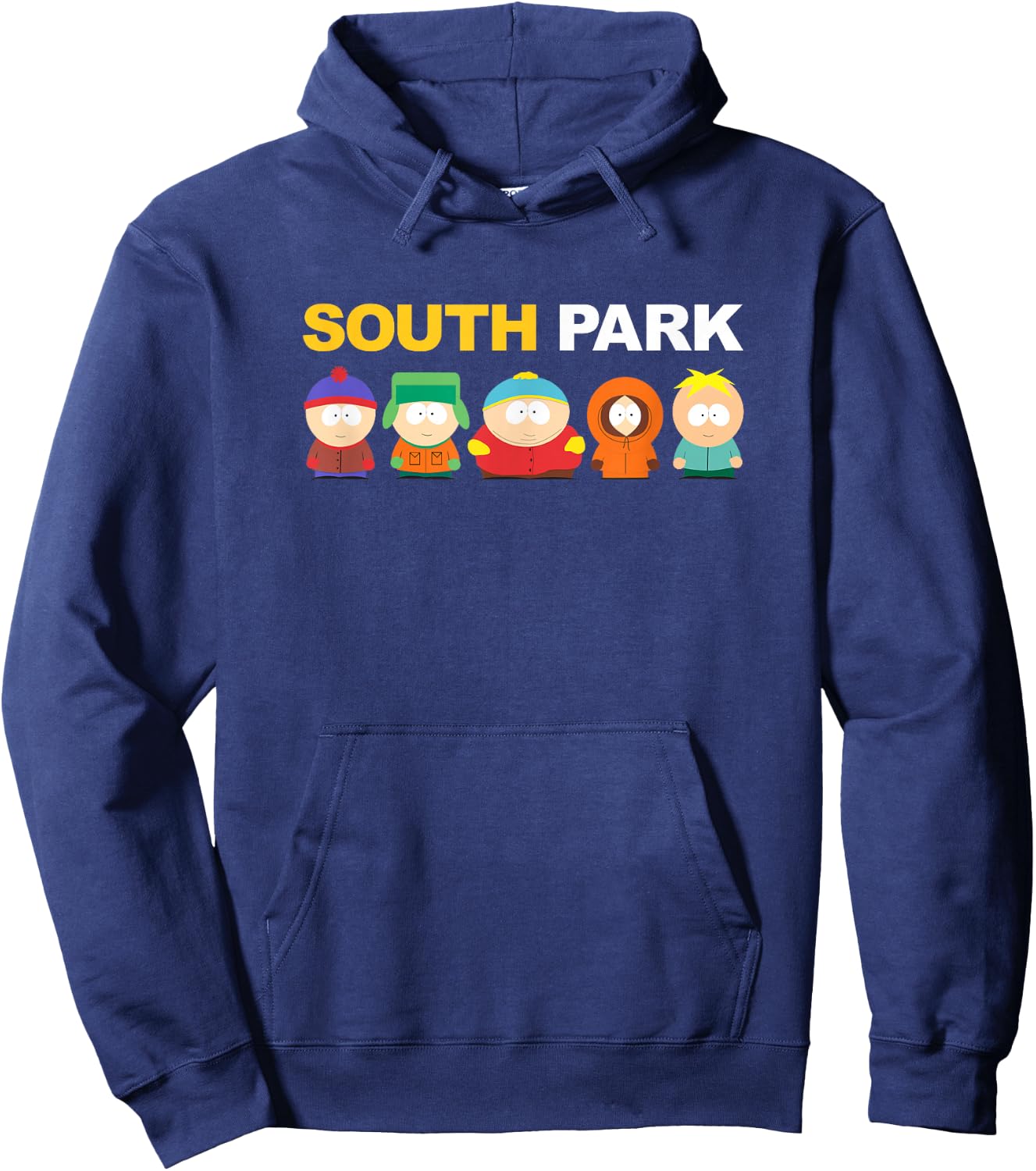 South Park Gang Under Logo Hoodie - Hoodie | Navy