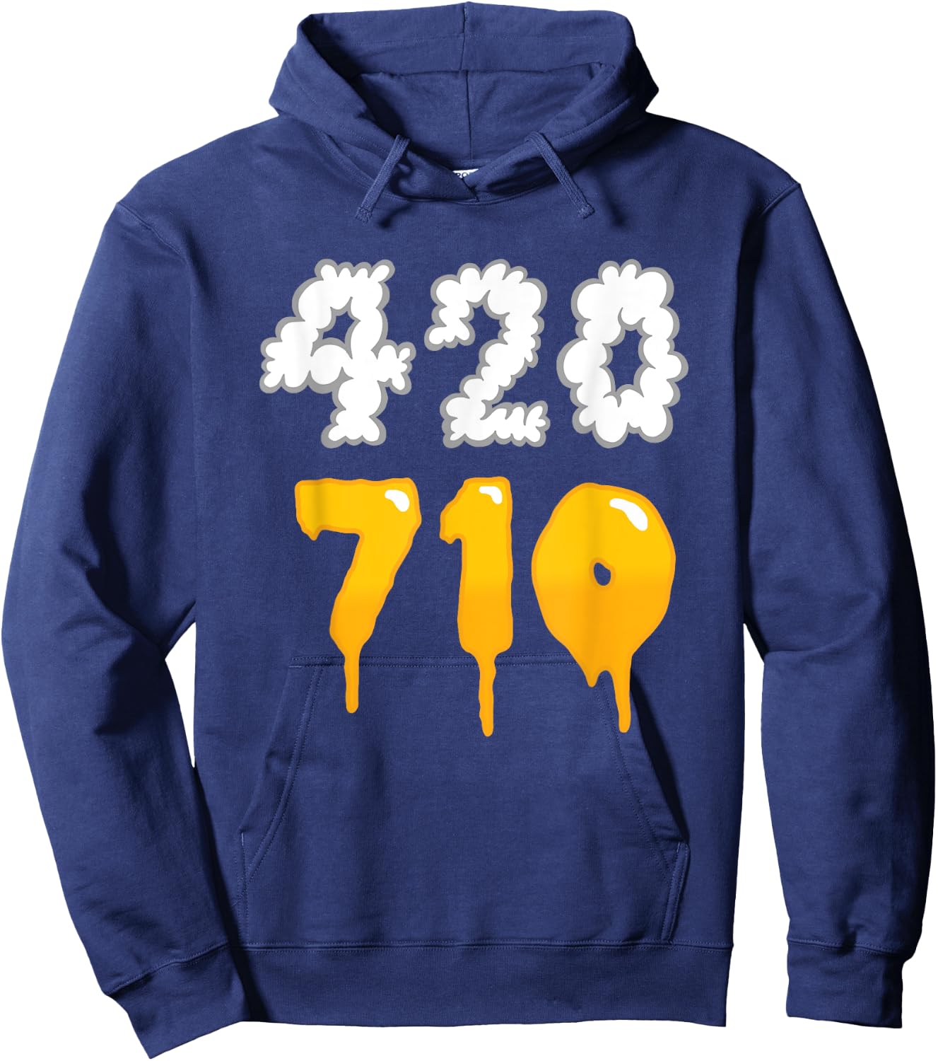 420 710 Weed Oil Dabs Funny Weed Hoodie - Hoodie | Navy