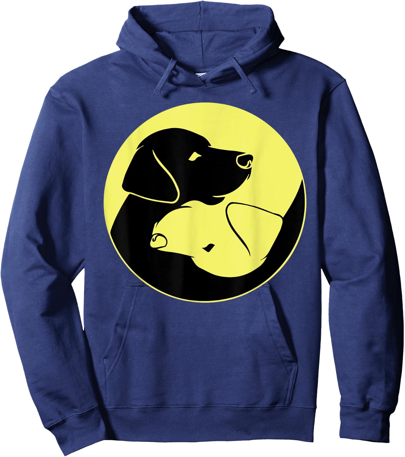 Funny Labrador Gift Women Cool Yellow And Black Lab Hoodie - Hoodie | Navy