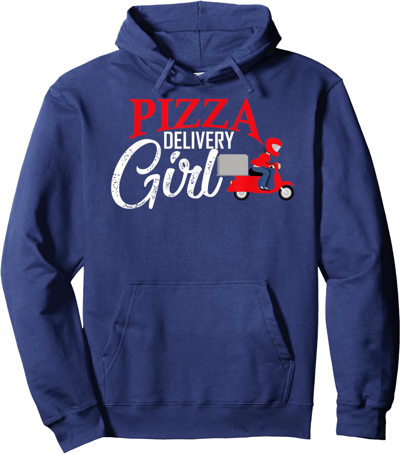 Pizza delivery girl matching pizza costume girls Hoodie - Hoodie | Navy