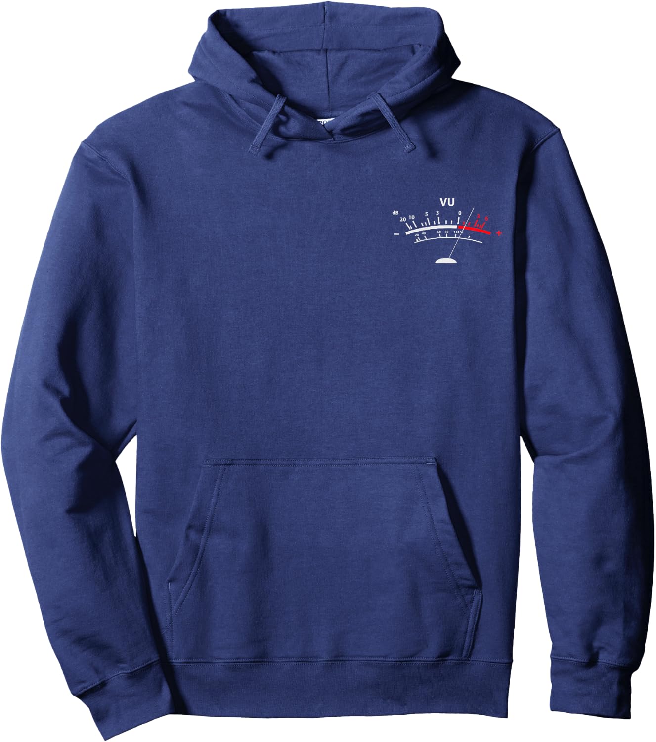 Retro VU Meter Vintage DJ Audio Stereo Music Sound Hoodie - Hoodie | Navy
