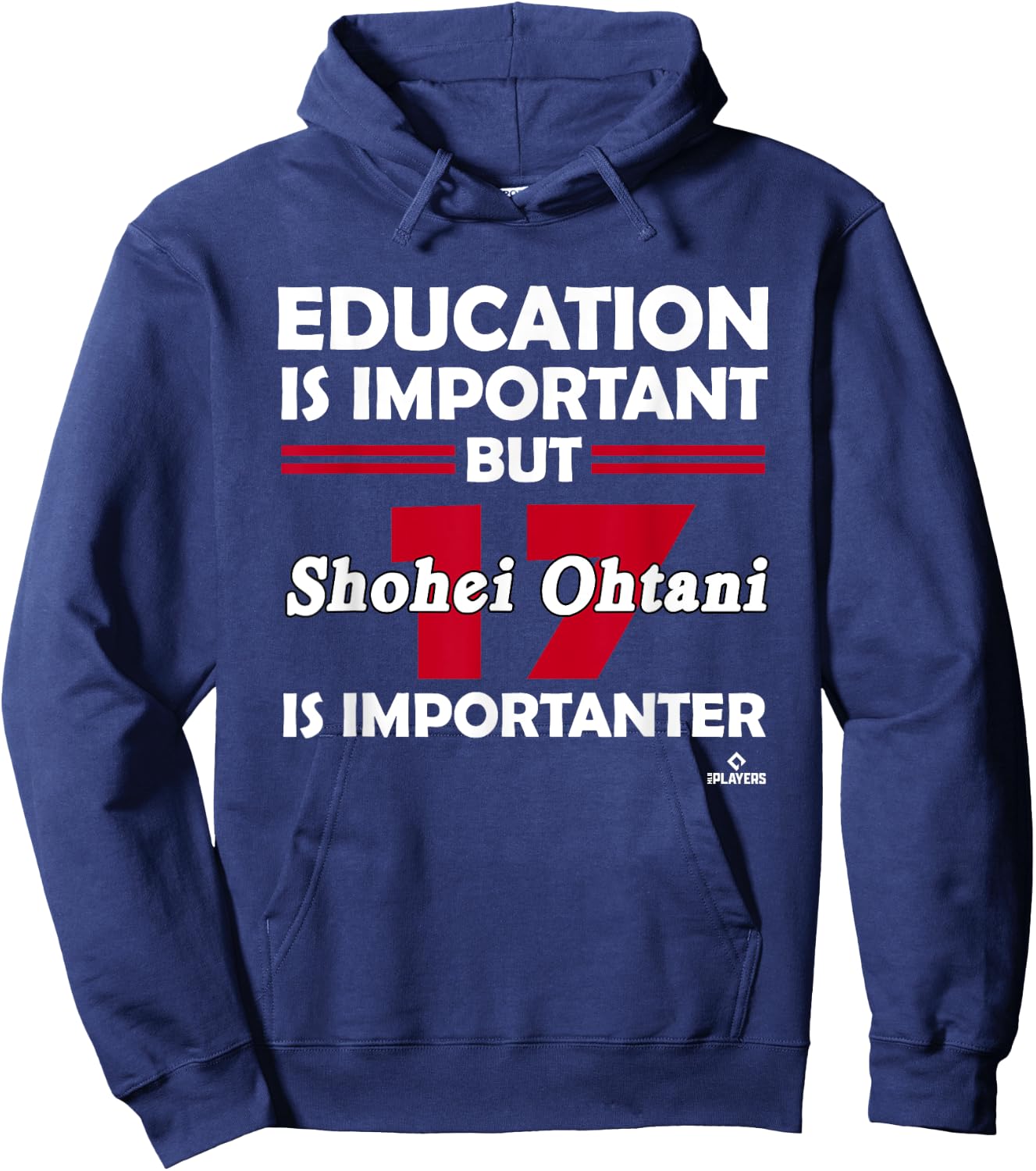 Shohei Ohtani Education is Important Hoodie - Hoodie | Navy