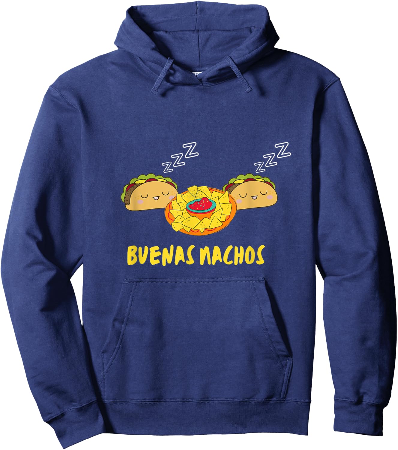 Buenas Nachos Funny Buenas Noches Taco Design Men Women Kids Hoodie - Hoodie | Navy