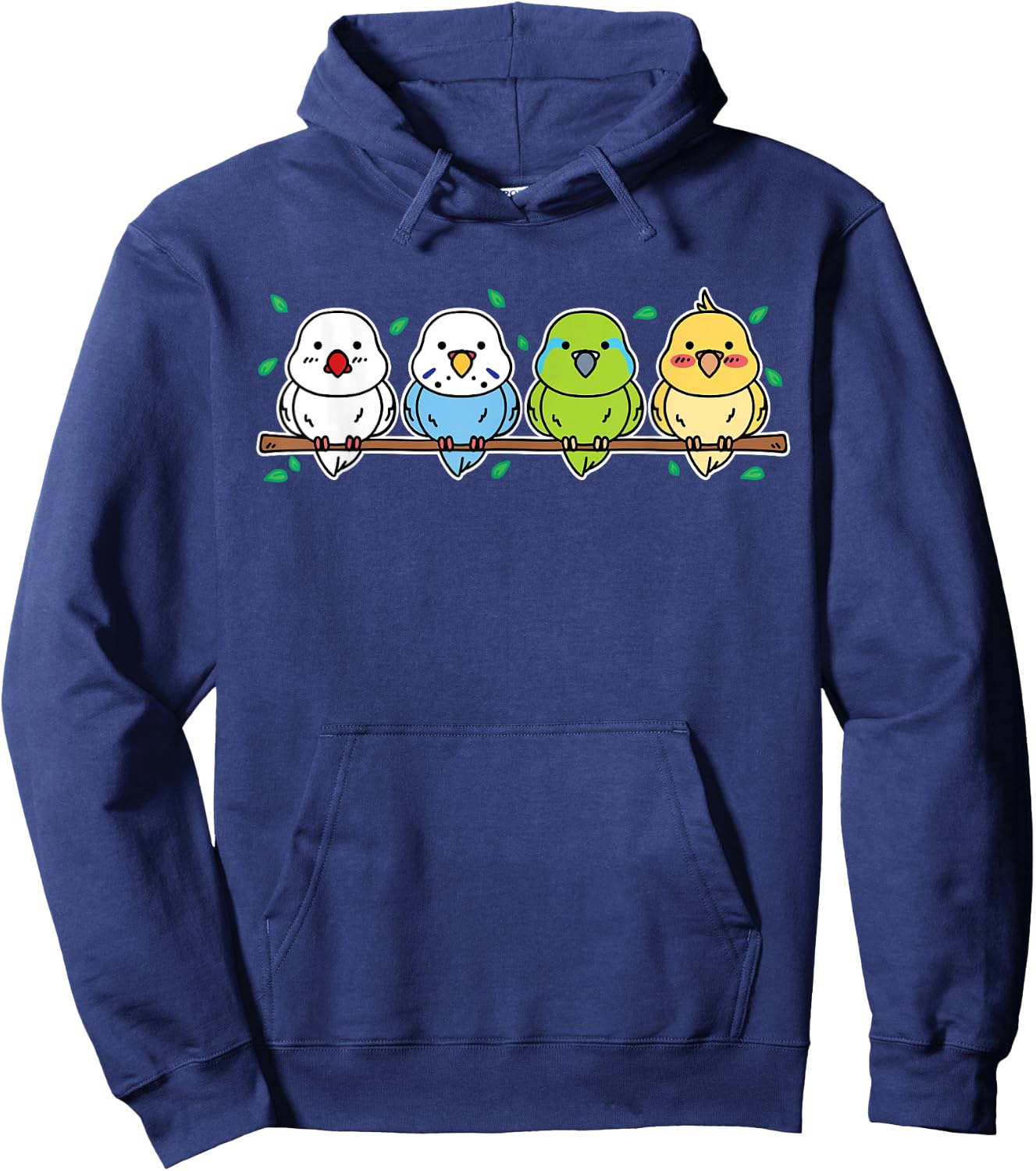 Parakeet gifts for Parakeet Owners cute Budgie Hoodie - Hoodie | Navy