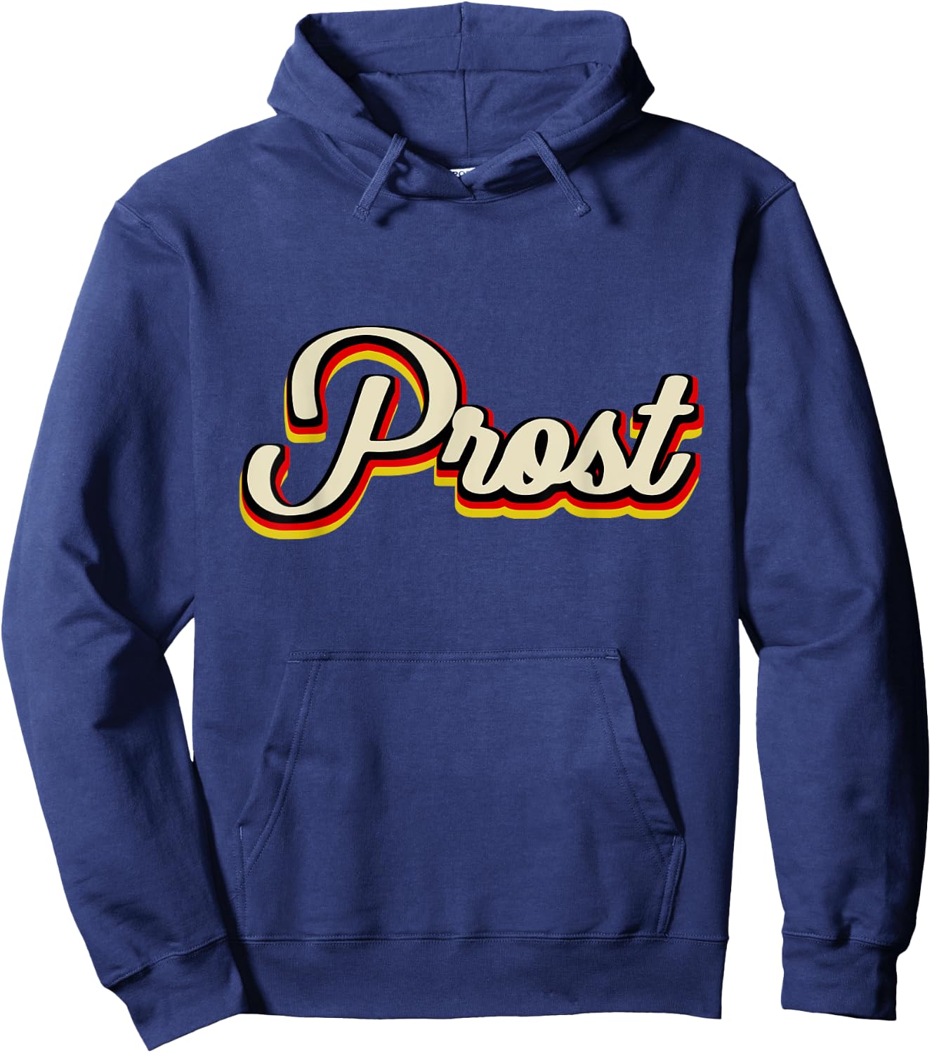 Oktoberfest Retro Prost Funny German Bottom Up Beer Drink Hoodie - Hoodie | Navy