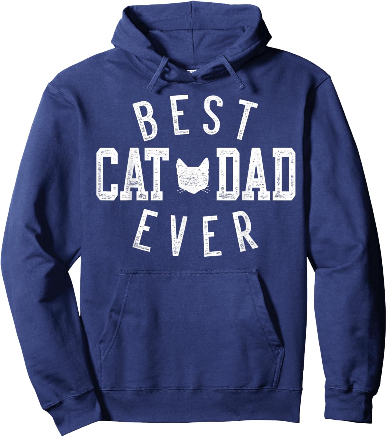 Best Cat Dad Ever Gifts for Daddy Father's Day Birthday Hoodie - Hoodie | Navy
