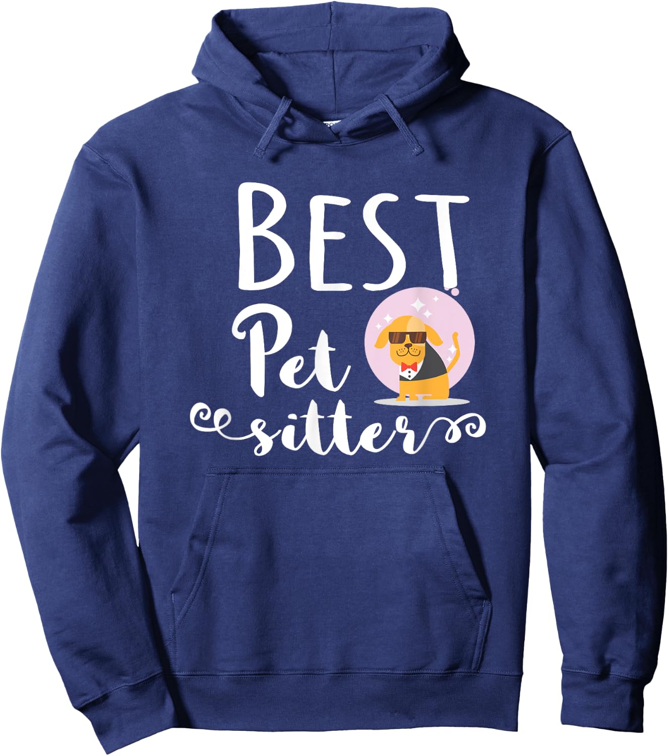Best Pet Sitter, Dog Babysitter Gift Women Girls Kids Hoodie - Hoodie | Navy