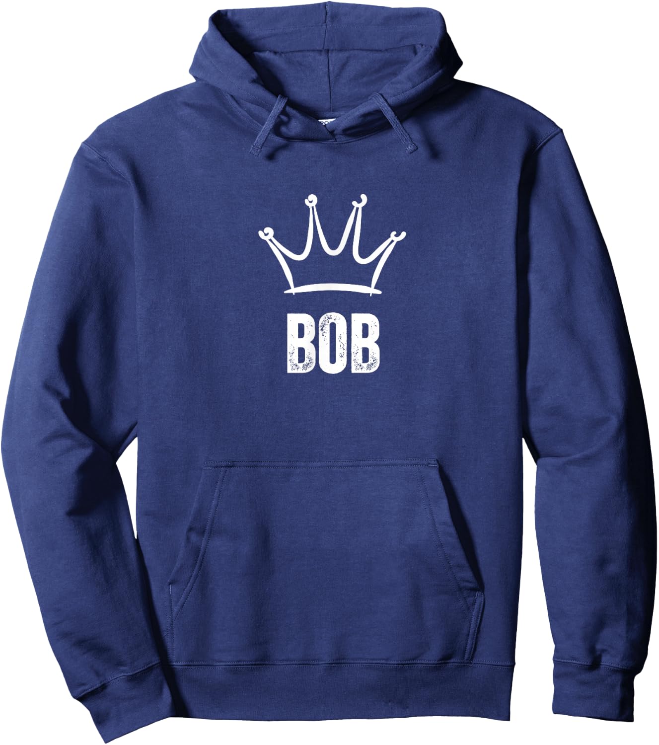 Bob King Crown - Custom First Name Birthday #1 Winner Hoodie - Hoodie | Navy