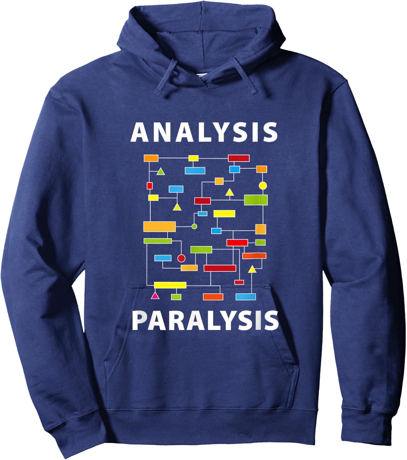Funny Engineer Analysis Paralysis Geeky Over-Thinker Novelty Hoodie - Hoodie | Navy