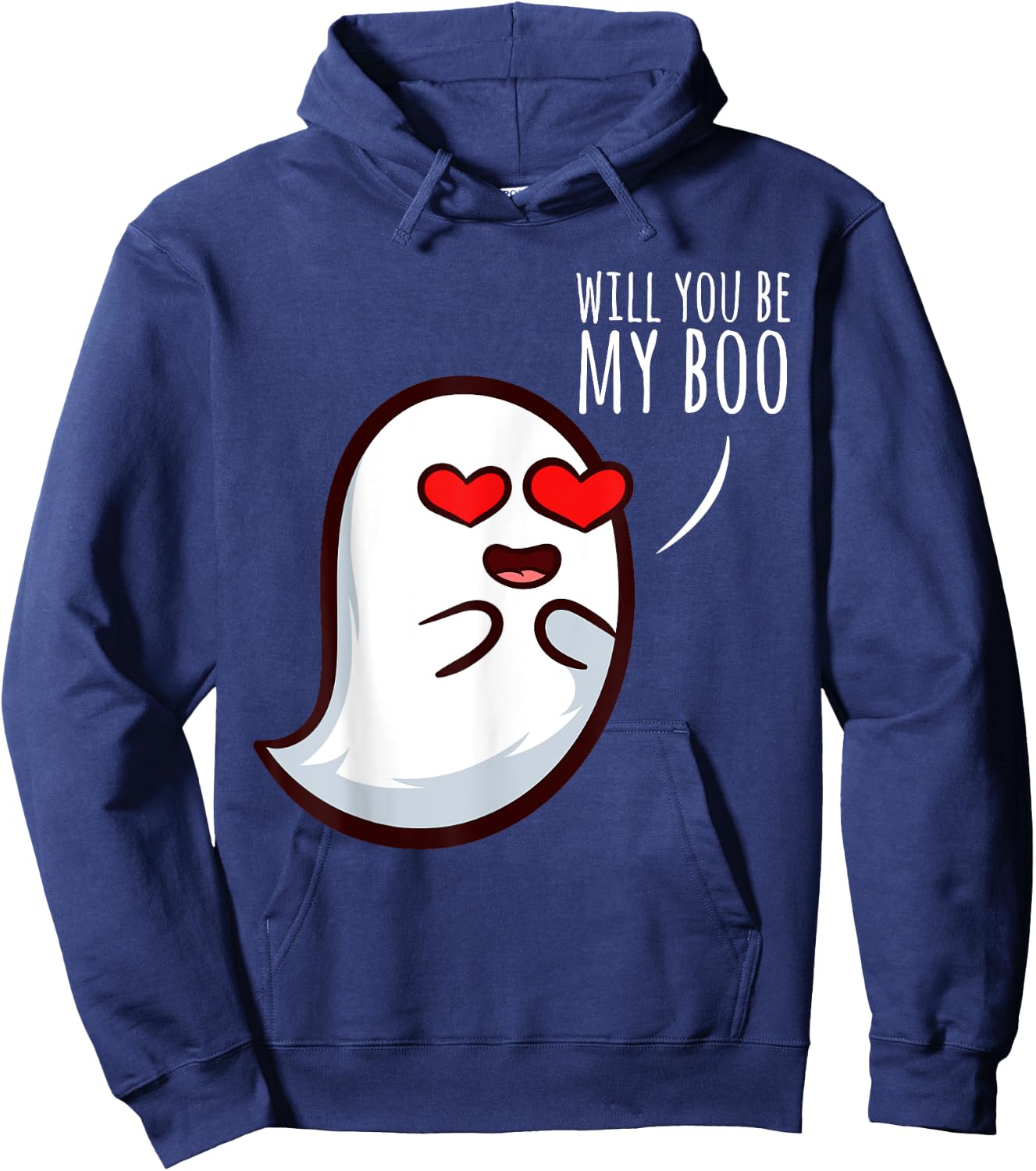 Will you be my boo Halloween Costume 2020 Ghost Witches Hoodie - Hoodie | Navy