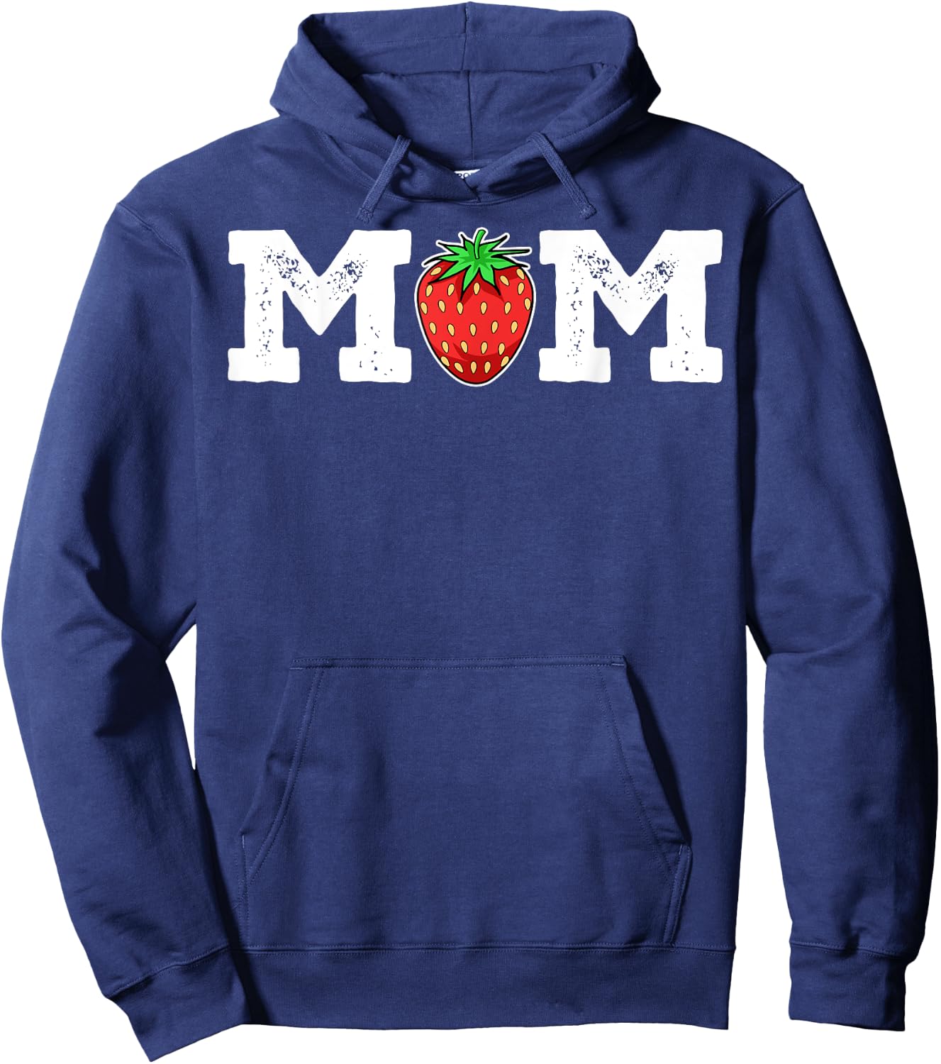 Strawberry Mom Fruit Lover Fruitarian Mother's Day Berry Hoodie - Hoodie | Navy