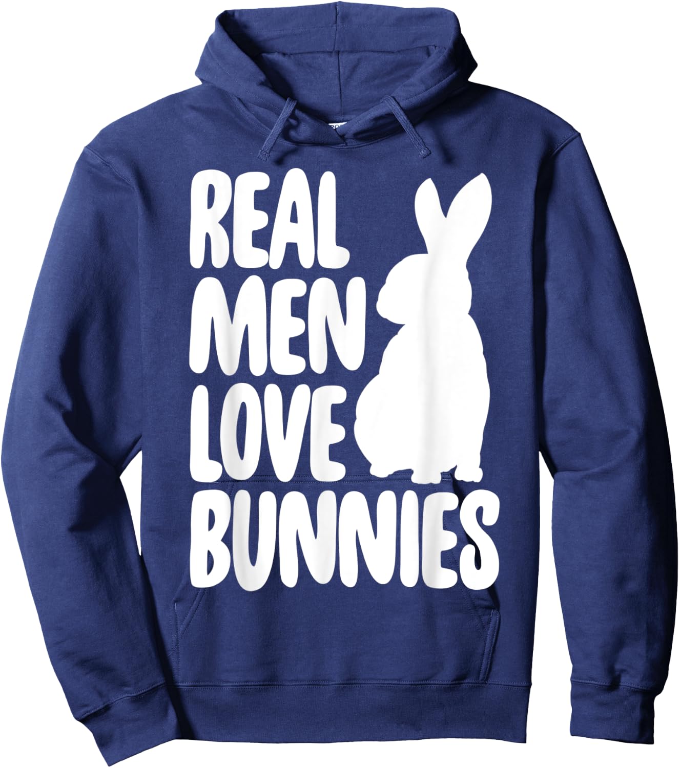 Funny Real Men Love Bunnies Shirt Bunny Lovers Gifts Hoodie - Hoodie | Navy