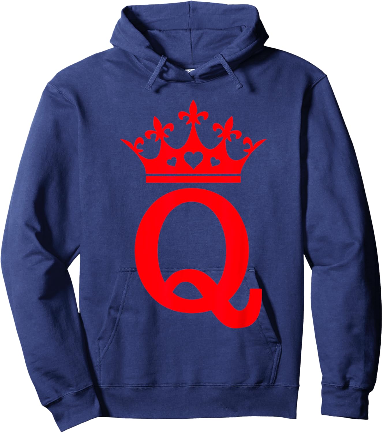 Queen Hearts Valentines - Halloween Queen of Hearts Costume Hoodie - Hoodie | Navy